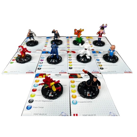 Other - Heroclix DC Lot Tharok Merlyn Toyman White Martian Hector Hammond Creeper Flash